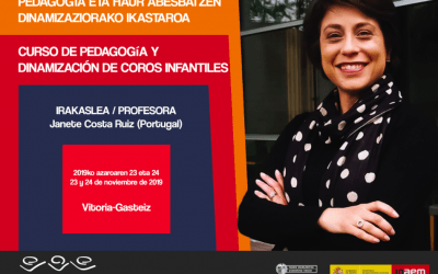 Pedagogia ikastaroa Janete Costa Ruiz (Portugal) haur zuzendariarekin